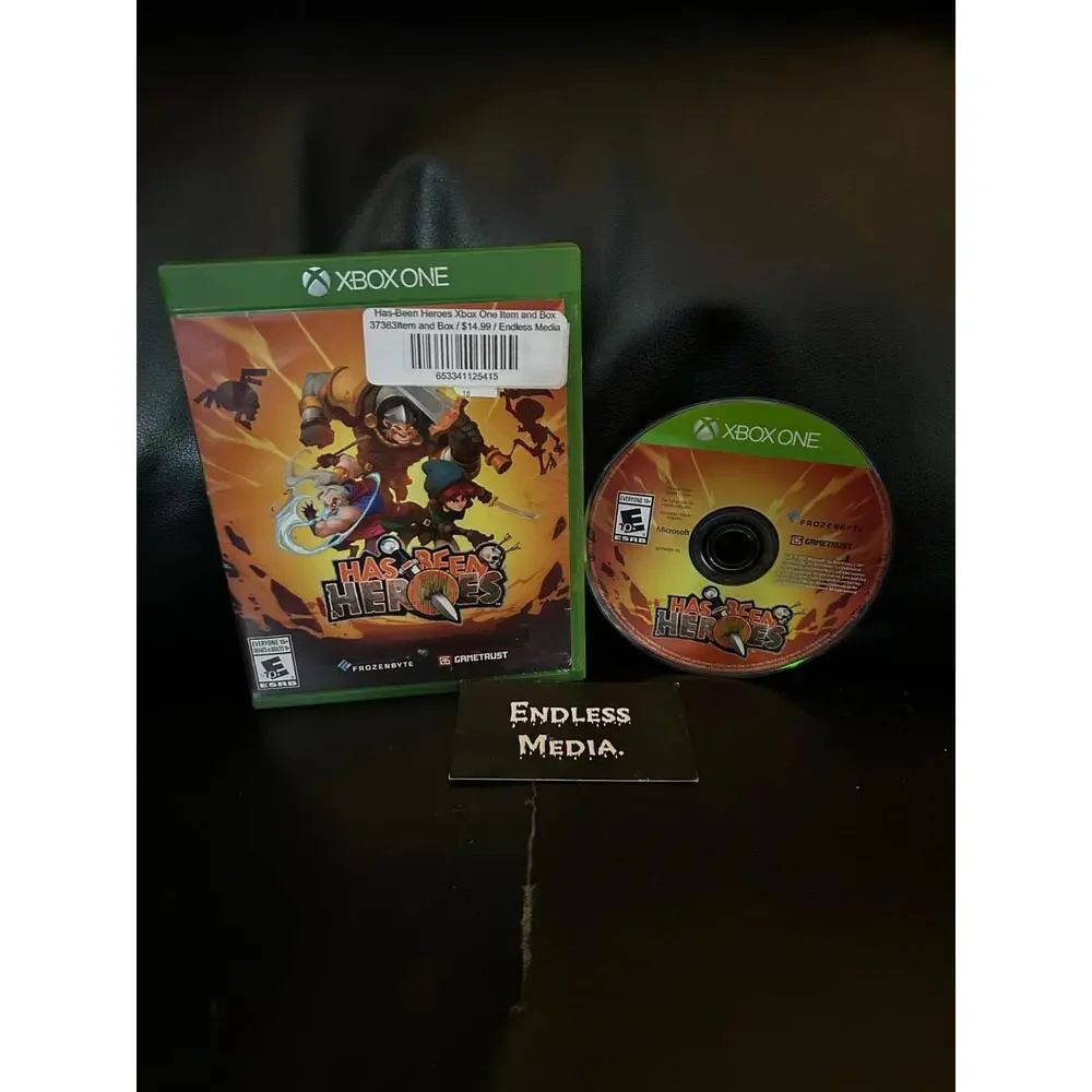 Has-Been Heroes Microsoft Xbox One Item and Box Video Game